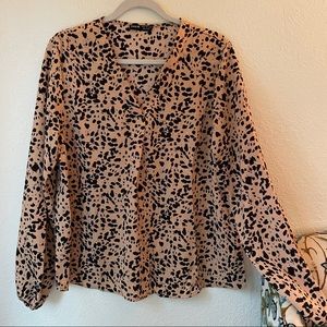 Shein Dalmatian Print Blouse
